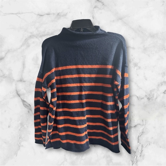 Madewell Sweaters - NWT Madewell women's sweater size XS  mock neck long sleeve knit blue striped